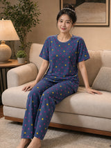 Confetti Hearts Pyjama Set – Navy