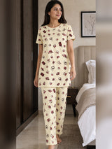 Cozy Treats Pyjama Set – Cream