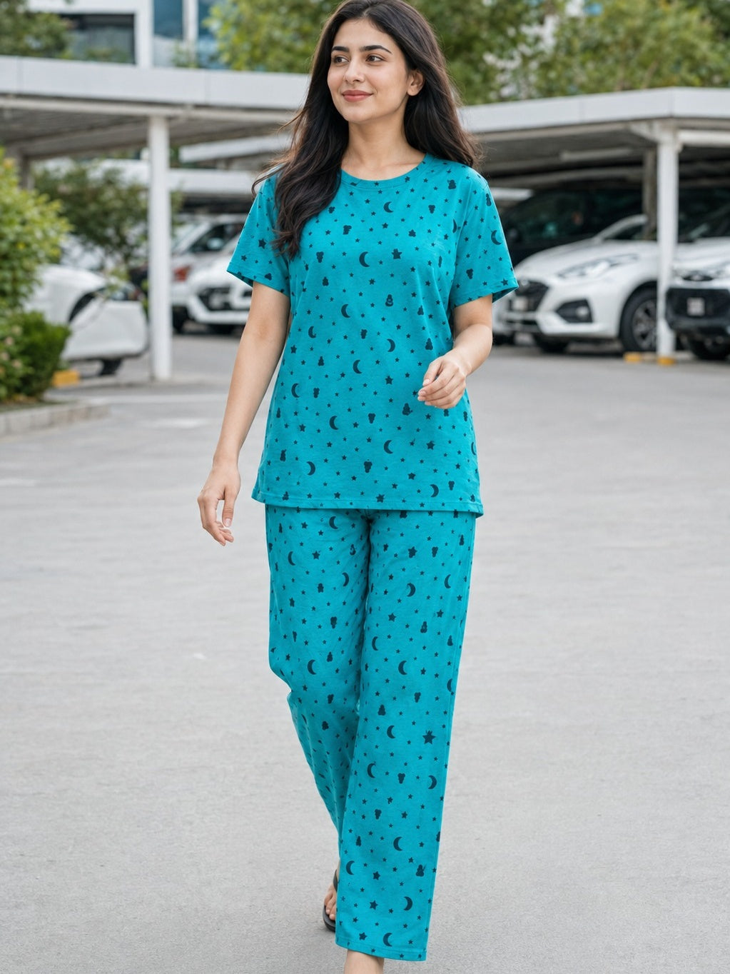 Moonlight Pyjama Set – Teal